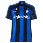Günstige Fußballtrikots Inter Mailand Lautaro 10 Heimtrikot 2022-23 Kurzarm